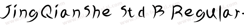 JingQianShe Std B Regular字体转换